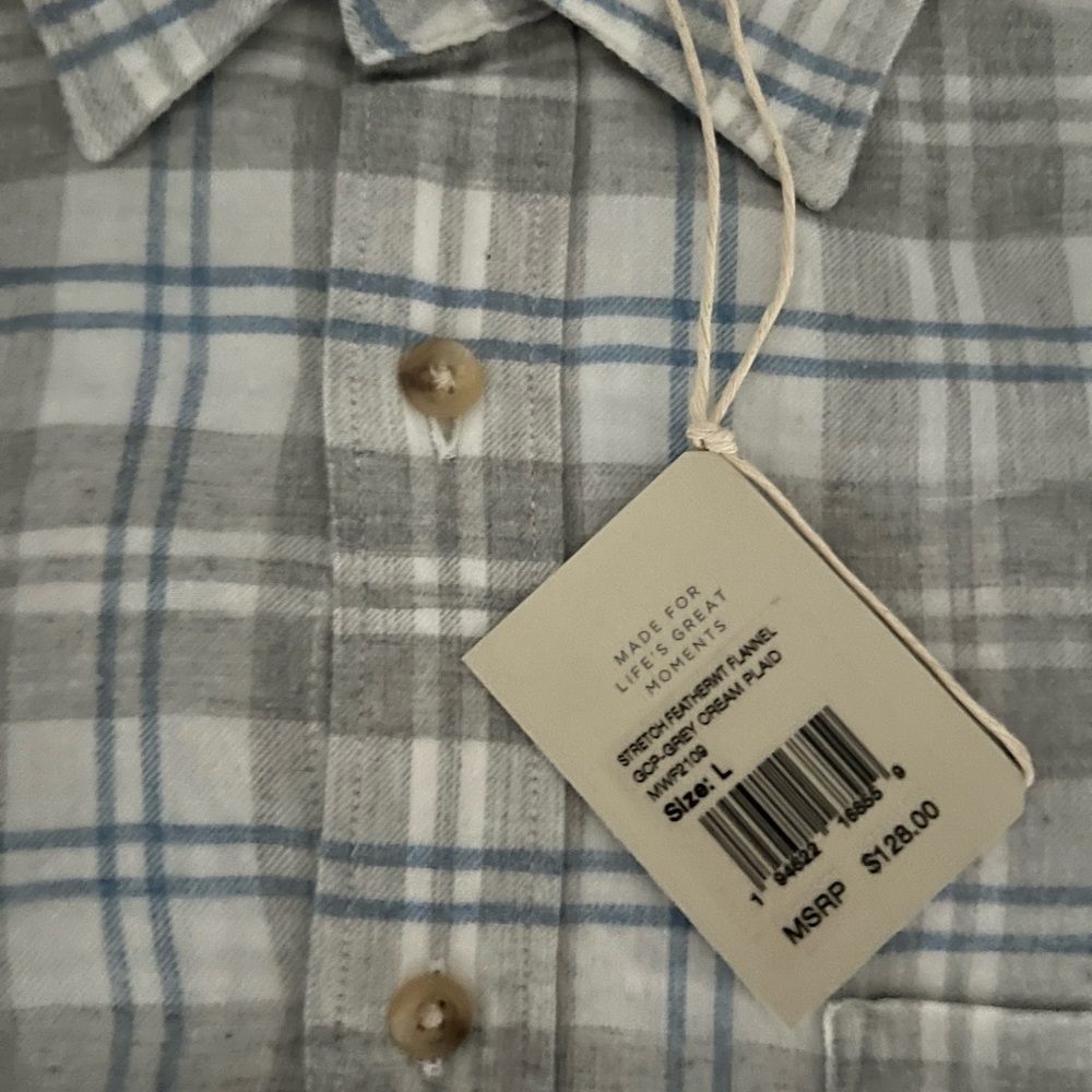 Men’s Faherty flannel shirt LS